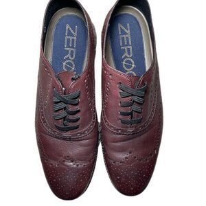 Cole Haan Men's Zerogrand Wingtip Oxford Shoes Burgundy 12 Size 9.5M